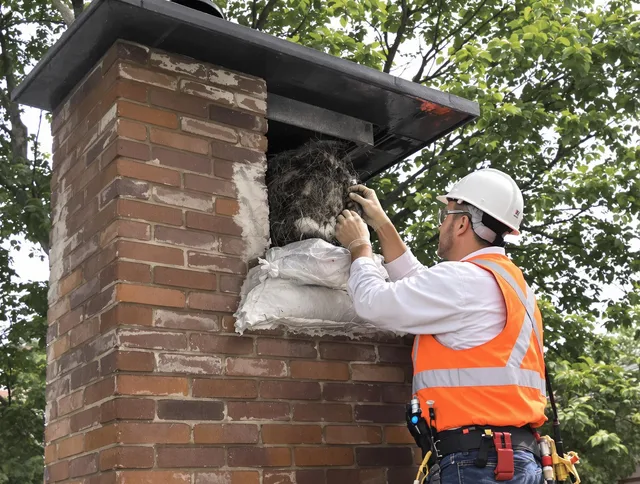 Humane removal of debris and animals by Davie Chimney Sweep in Davie, FL