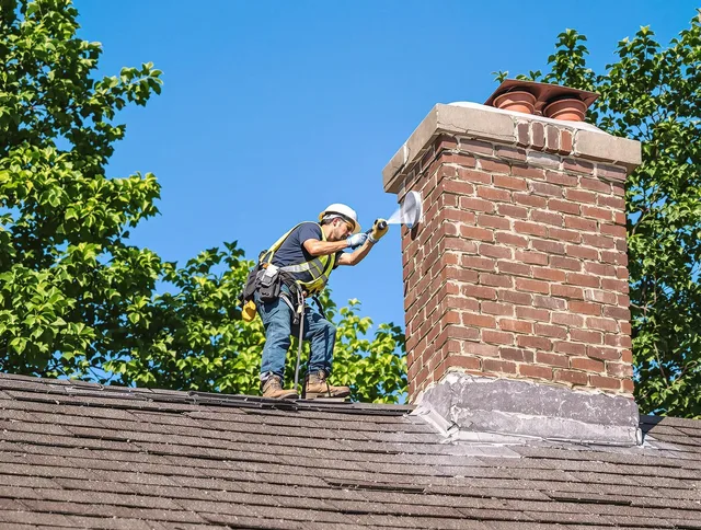 Davie Chimney Sweep performing an inspection with advanced tools in Davie, FL