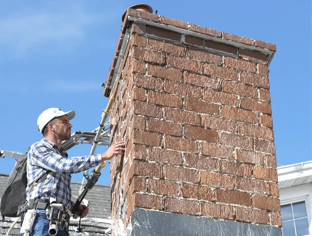 Brickwork for a chimney rebuild by Davie Chimney Sweep in Davie, FL