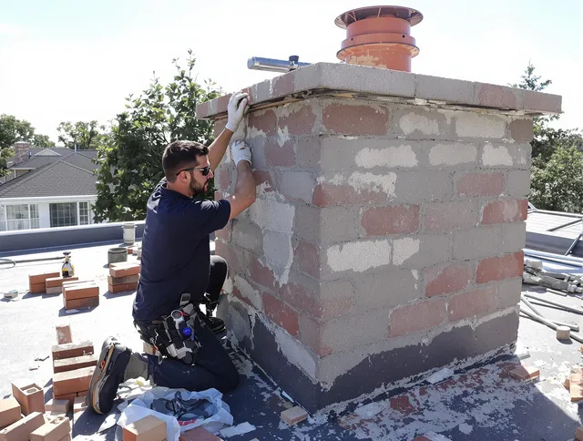 Advanced chimney repair process by Davie Chimney Sweep in Davie, FL
