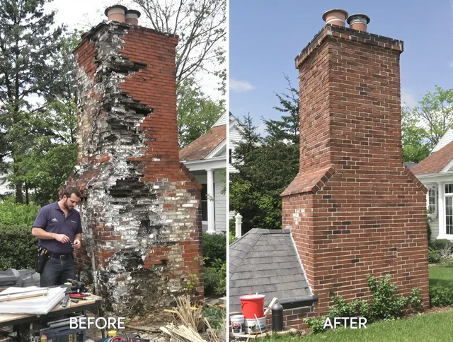 Davie Chimney Sweep performing a full chimney restoration in Davie, FL