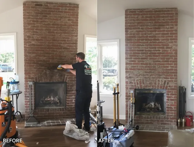 Finished chimney sweeping service by Davie Chimney Sweep in Davie, FL