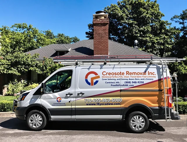 Davie Chimney Sweep technician removing creosote safely in Davie, FL