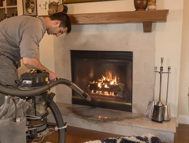 Routine fireplace upkeep by Davie Chimney Sweep in Davie, FL