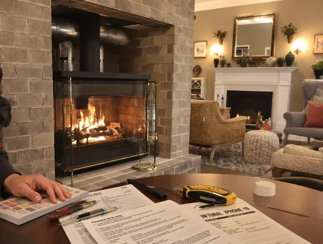 Davie Chimney Sweep verifying fireplace safety measures in Davie, FL